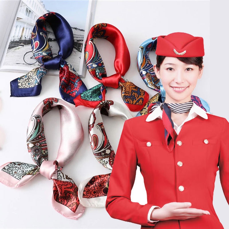 Women New Elegant Square Silk Satin Scarf Head Neck / Fashion Satin