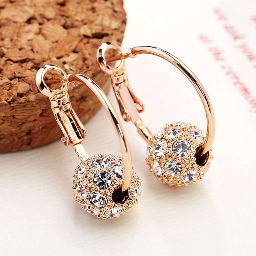 Fashion Crystal Ball Earrings Earrings for Women Wedding Party Jewelry