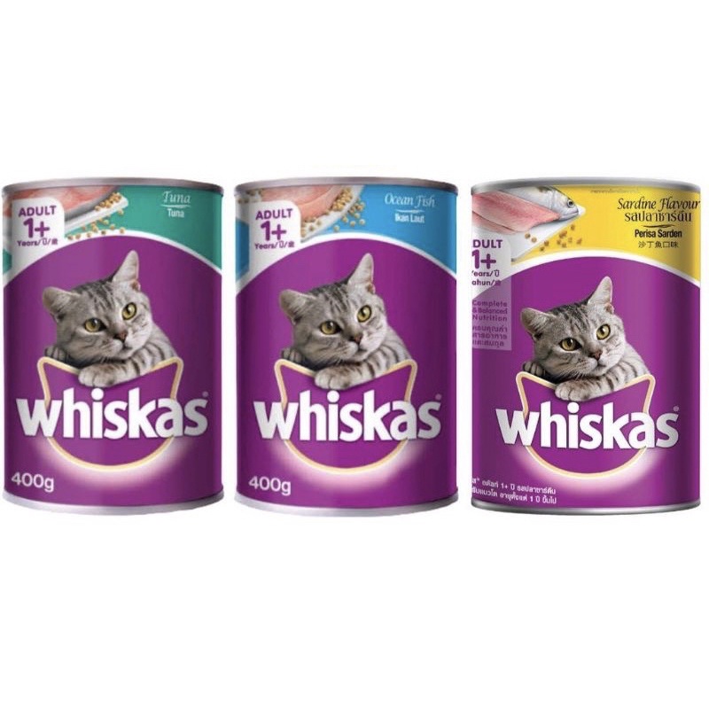 Whiskas Wet Cat Food in Can 400g Shopee Philippines