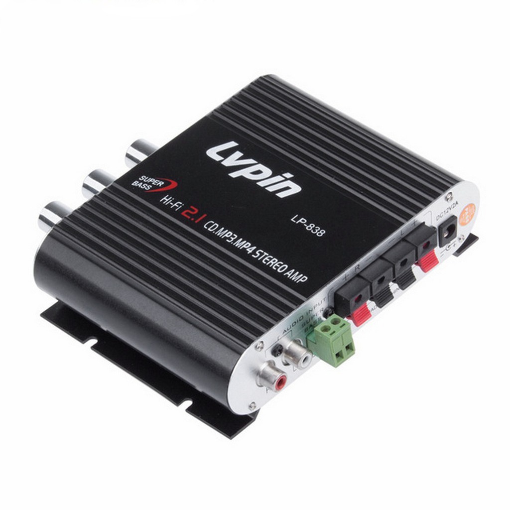 car amplifier and subwoofer