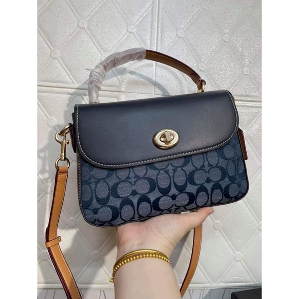 Coach Marlie Top Handle Satchel In Signature Chambray | Shopee Philippines