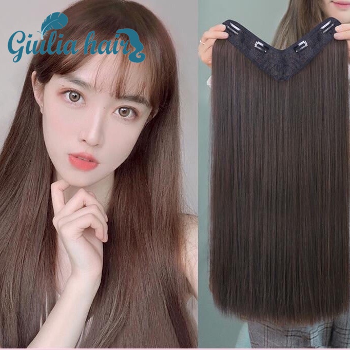 Giulia Hair Wig Female Long Straight Hair One Piece Invisible Seamless ...