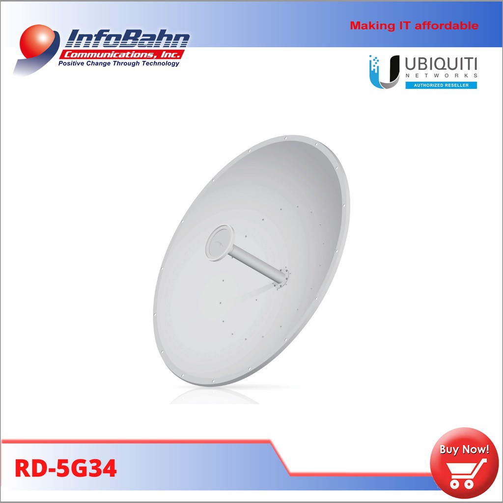 Ubiquiti Airmax Rocketdish Ghz Dbi Carrier Class X Ptp Bridge Antenna Rd G Infobahn