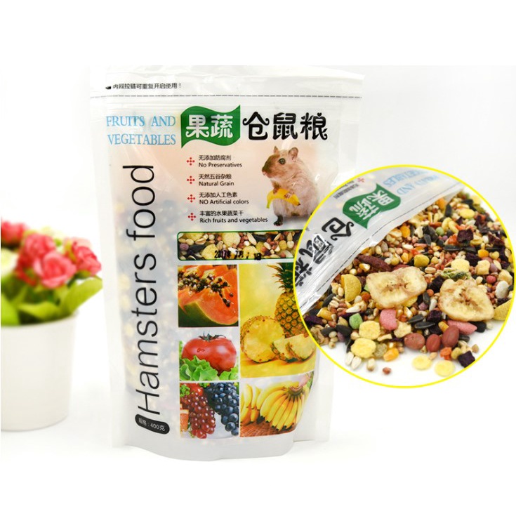 All Natural Hamster Fruit And Vegetable Food Mix 400g Shopee Philippines