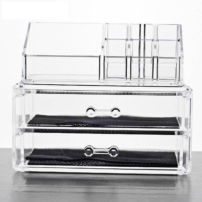 Acrylic Storage Makeup Plastic Drawer Fo Women Storage Box Bin