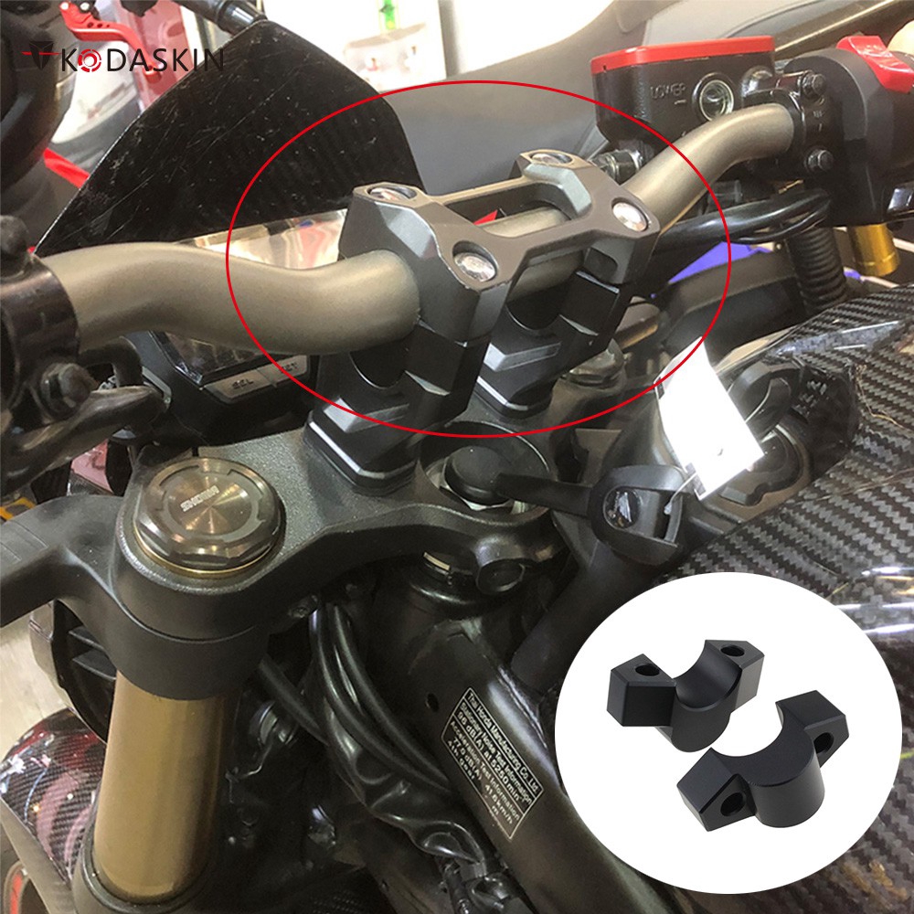 KODASKIN Motorcycle Handle Bar Clamp Raised Extend Handlebar Mount