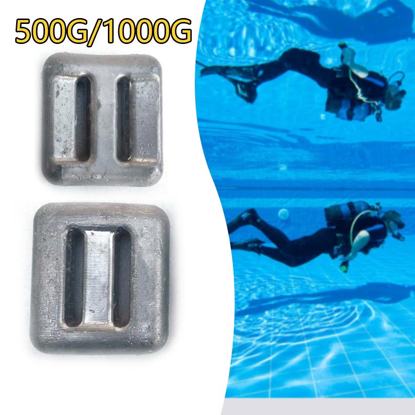 Universal Diving Weights 0.5kg /1Kg Scuba Diving Freediving Lead ...