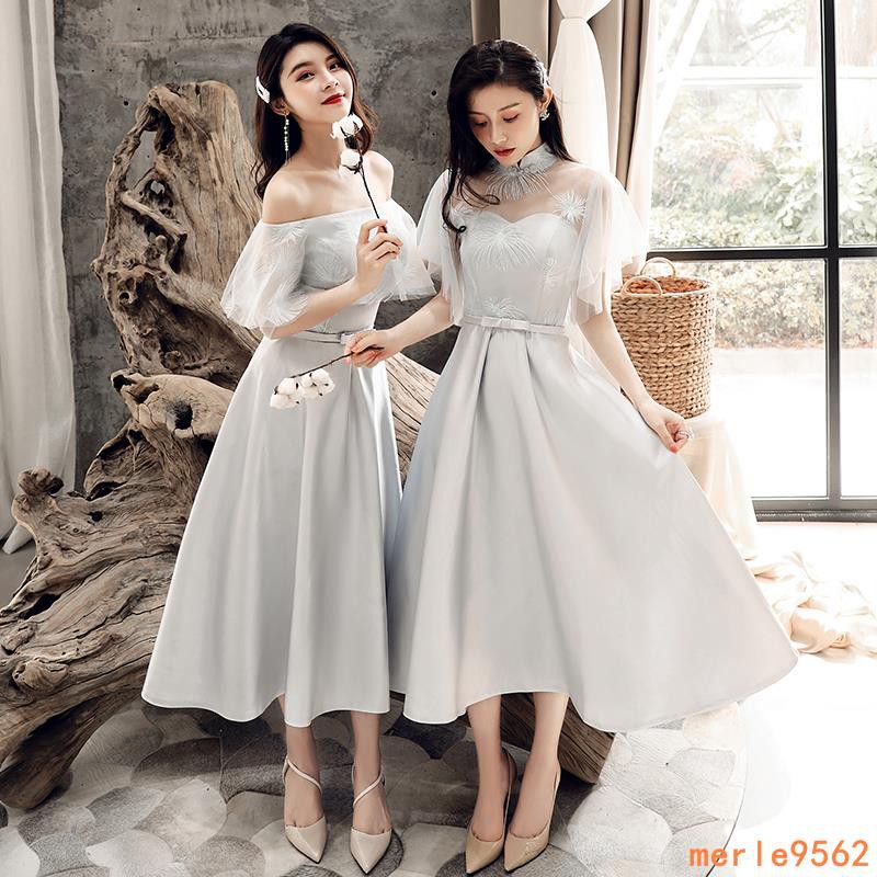 gray bridal dresses
