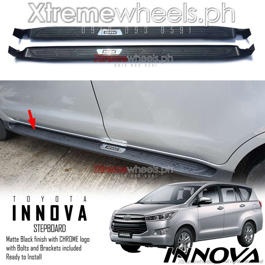Toyota Innova J E G 2016 2023 OEM Black Step board / Stepboard
