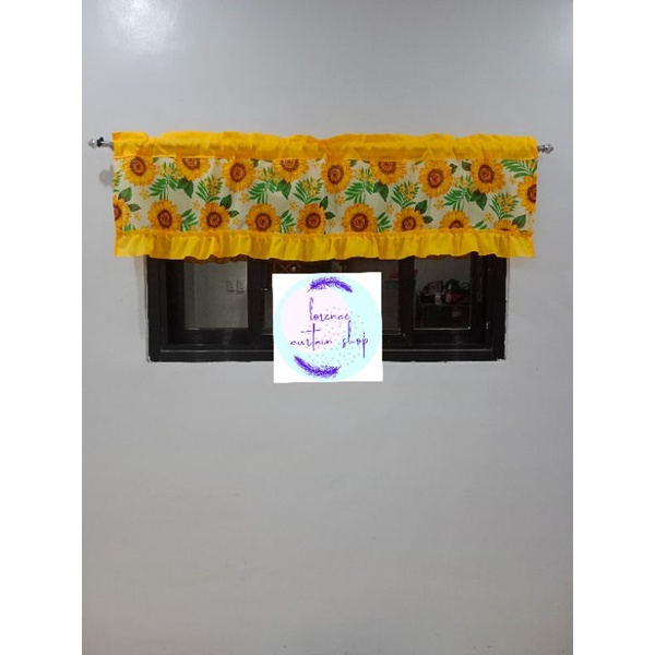 Sunflower Valance Window Curtain Door Curtain 60x15 Inches Shopee   82e72233fbf4a1b811a96b24fc4aeef8