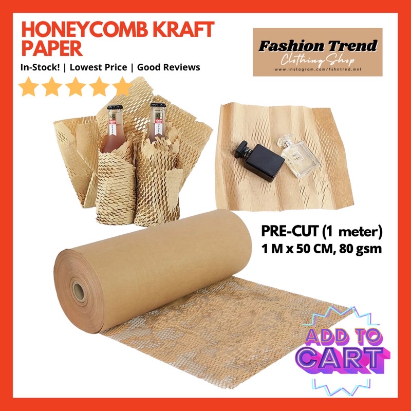 1m KRAFT Paper/Wrapper (PRECUT and FOLDED) Shopee Philippines