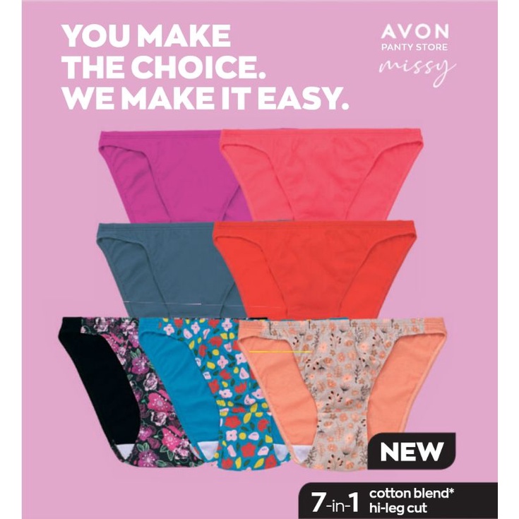 Avon Krystal Hi Leg Panty Shopee Philippines
