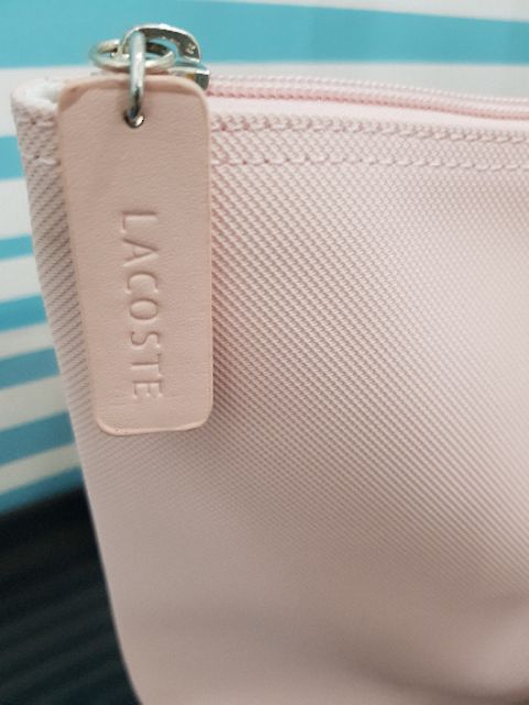 lacoste virtual pink clutch bag