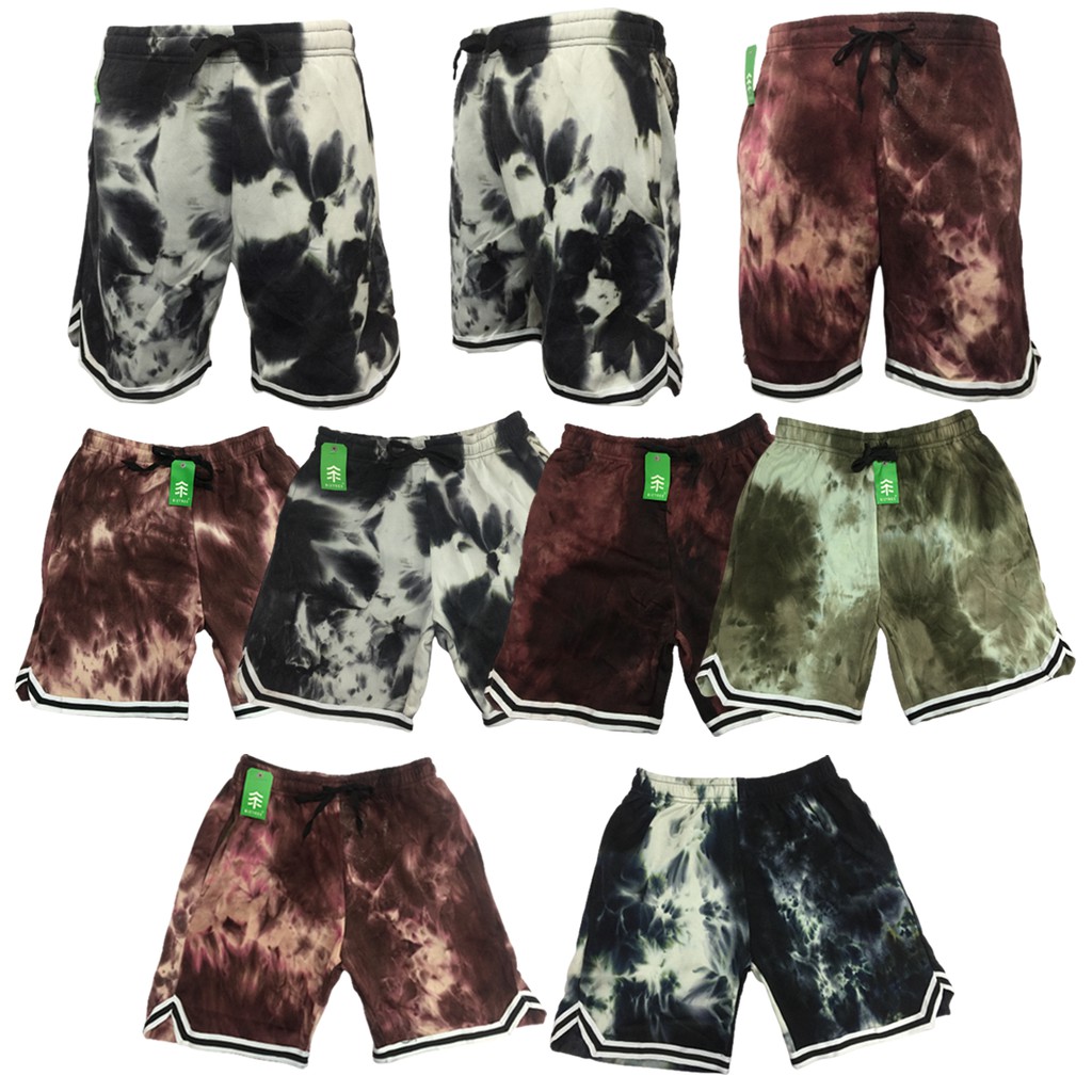 Trendy Tie Dye Cotton Basketball Shorts for Mens 61178 Biztree | Shopee ...