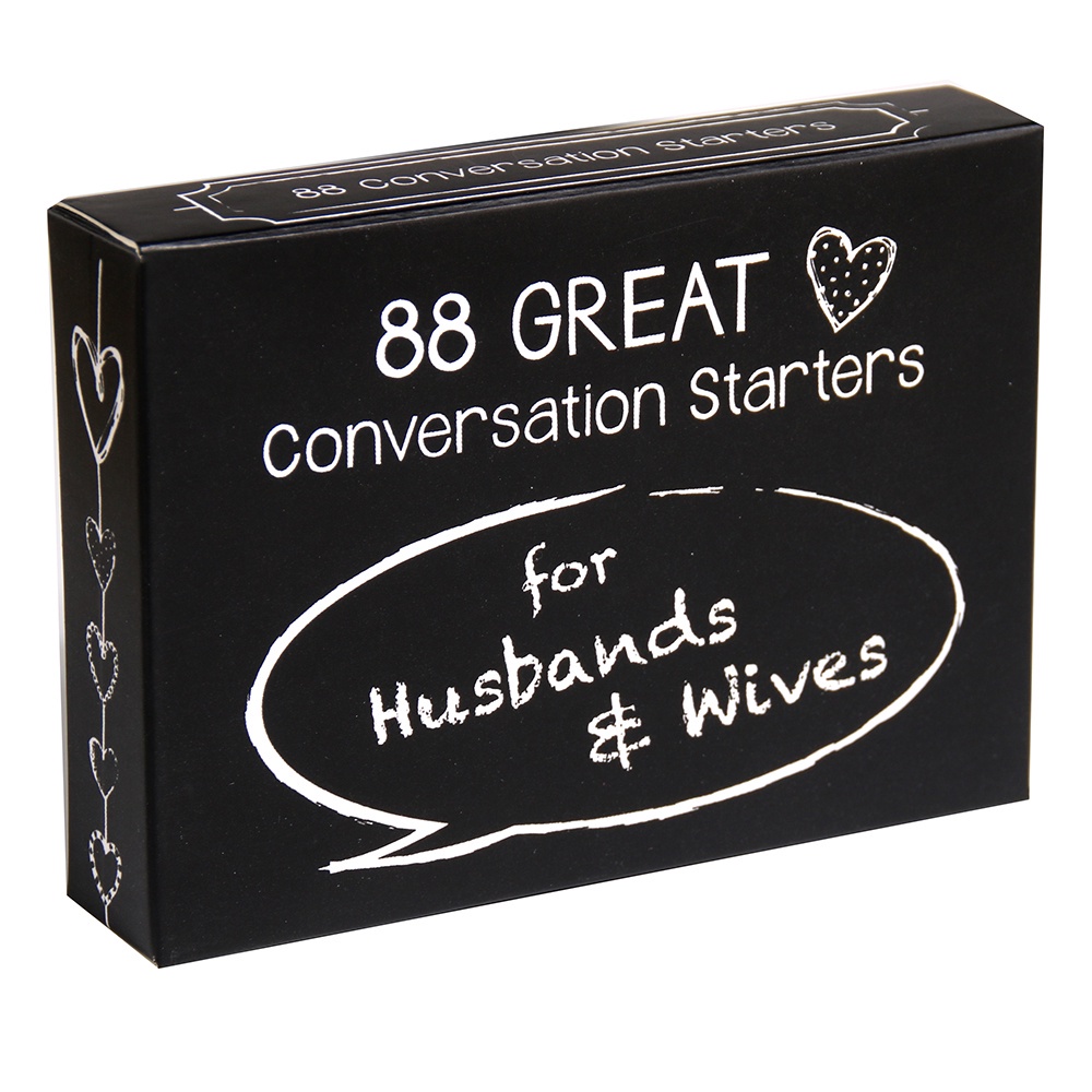 88 Great Conversation Starters For Husbands And Wives Romantic Card