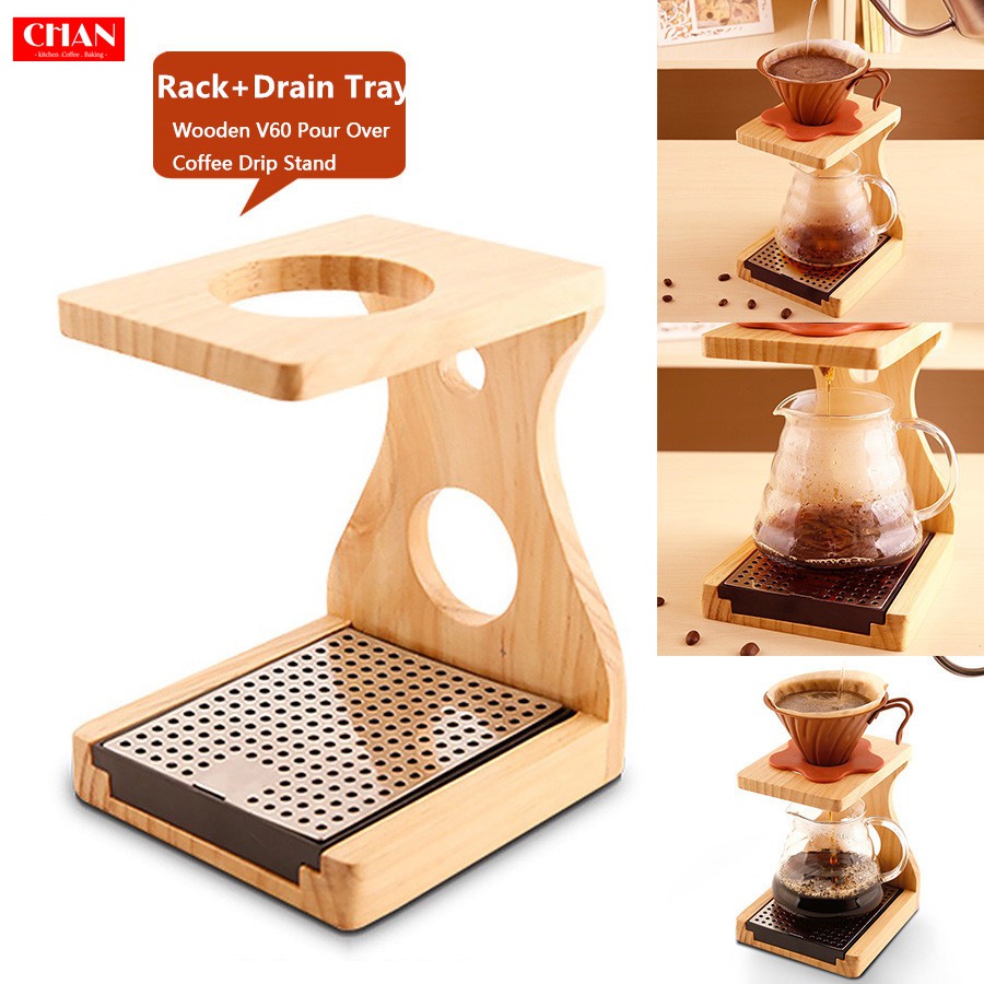 Wooden Coffee Drip Maker V60 Pour Over Coffee Dripper ...