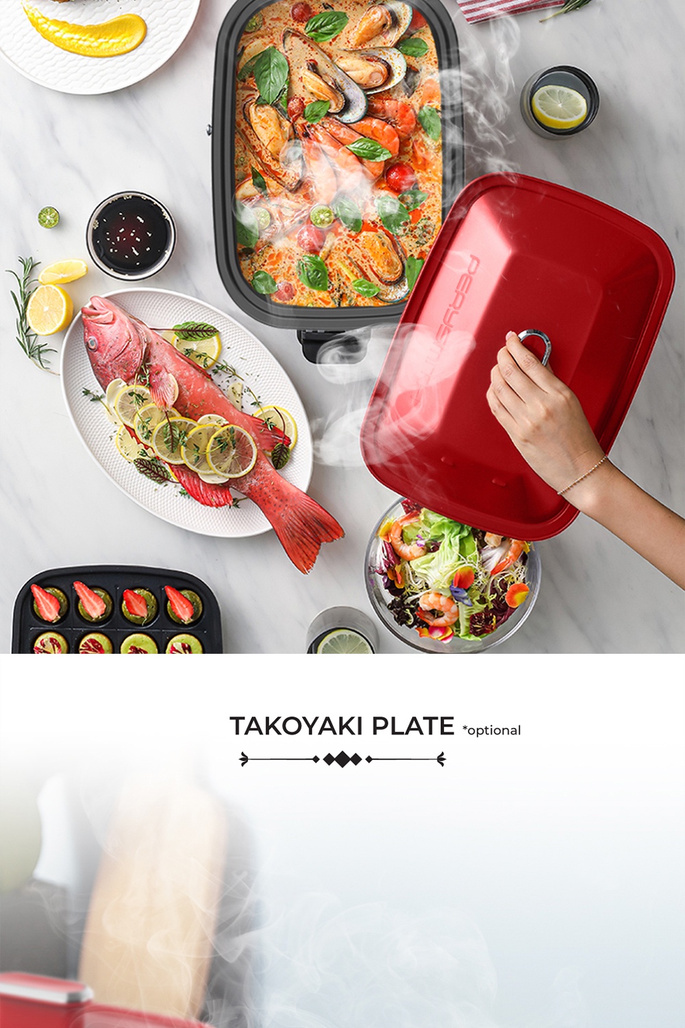 PerySmith AllInOne Multi Cooker Retro Series RT1000 blue Shopee