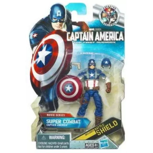 Marvel Universe Captain america 1st Avengers Super Combat  4" FIGURE 2014 