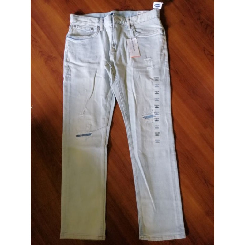 old navy mens white jeans