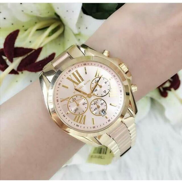 Michael Kors MK6359 Bradshaw Two Tone Chronograph | Shopee Philippines