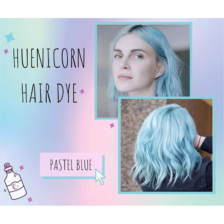 Huenicorn Hair Dye Pastel Blue Shopee Philippines