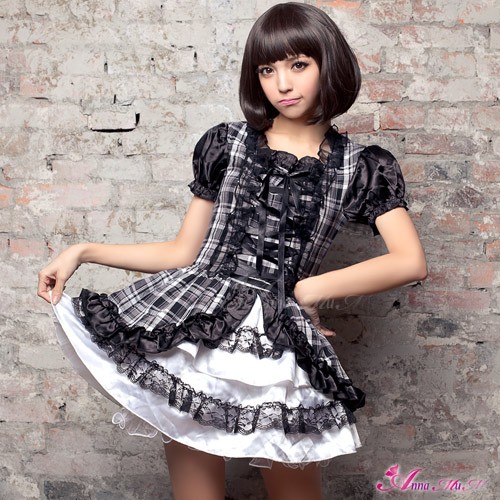 white and black one piece dress