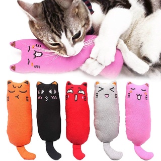 【FISHO】Cat Grinding Catnip Chew Toy Funny Plush Cat Toy Pet Kitten Chewing Toy Claws Thumb Bite Cat Mint for Cats Teeth Toy