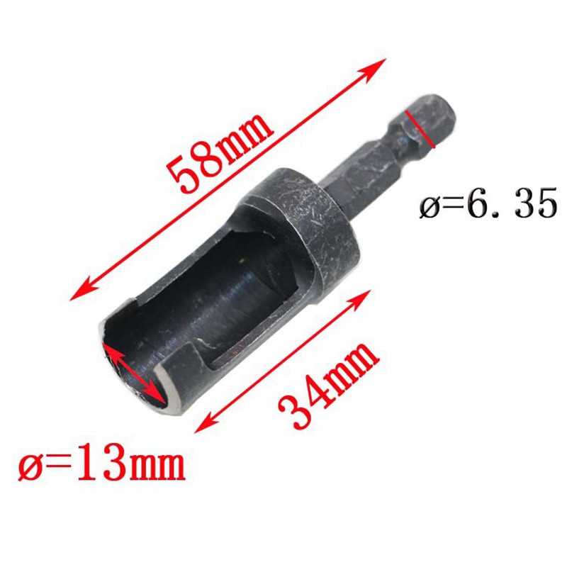 4Pcs Carbon Steel Wood Drill Bit Set,1/4 Hex Shank Woodworking Carbon Steel Wood Work Plug Cutter Cutting Power Tool Drill Bit Set