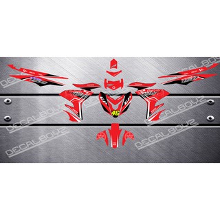 Decals Sticker Motorcycle Decals For Sniper 150 008 One Piece Red Shopee Philippines