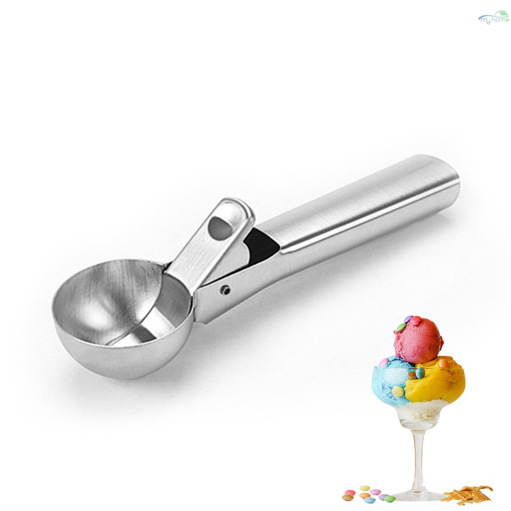 [HOT SALE]Ice Cream Scoop with Trigger Release Stainless Steel Fruits