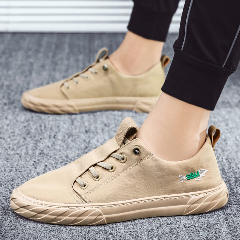 men's canvas breathable board casual shoes