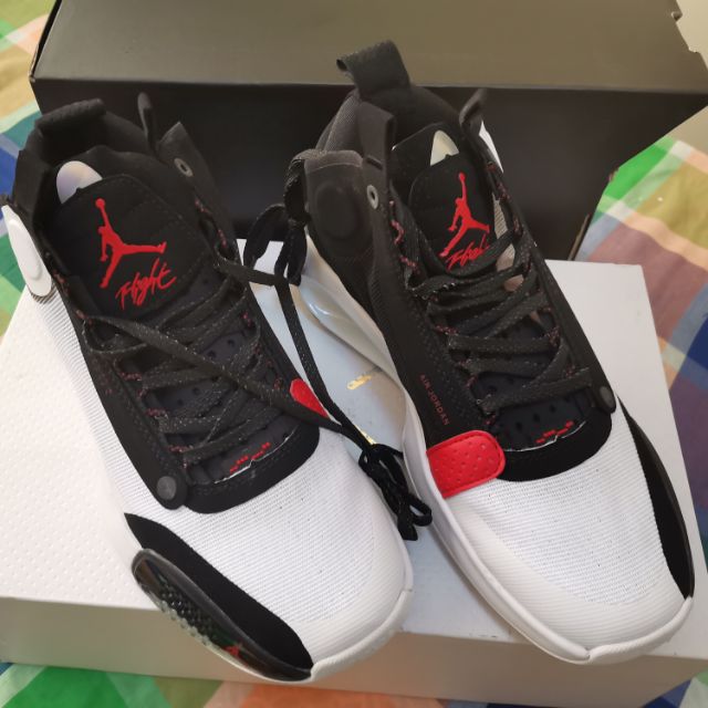 Jordan 34 White University Red Black Men S Basketball Shoe Shopee Philippines