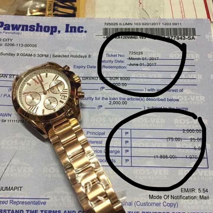 mk watch pawnshop