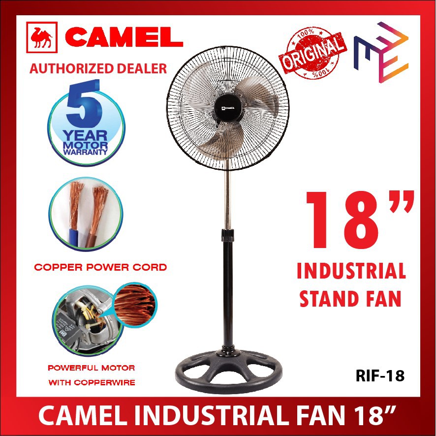 Camel SIF18 18" 65W Industrial Stand Fan Standfan Electric Fan