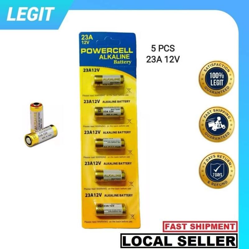 Doorbell remote battery 12v 23A (1pack=5pcs) Shopee Philippines