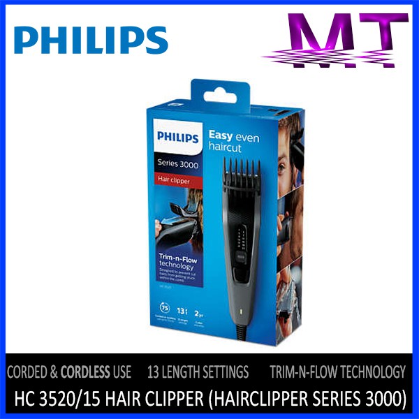 philips series 3000 hair clipper hc3520