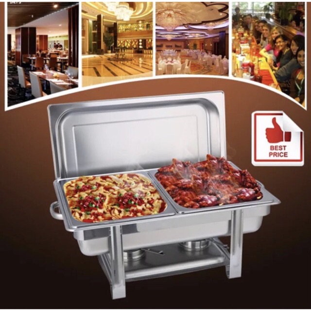 Original stainless Food Warmer Single/Double Tray Stainless Steel