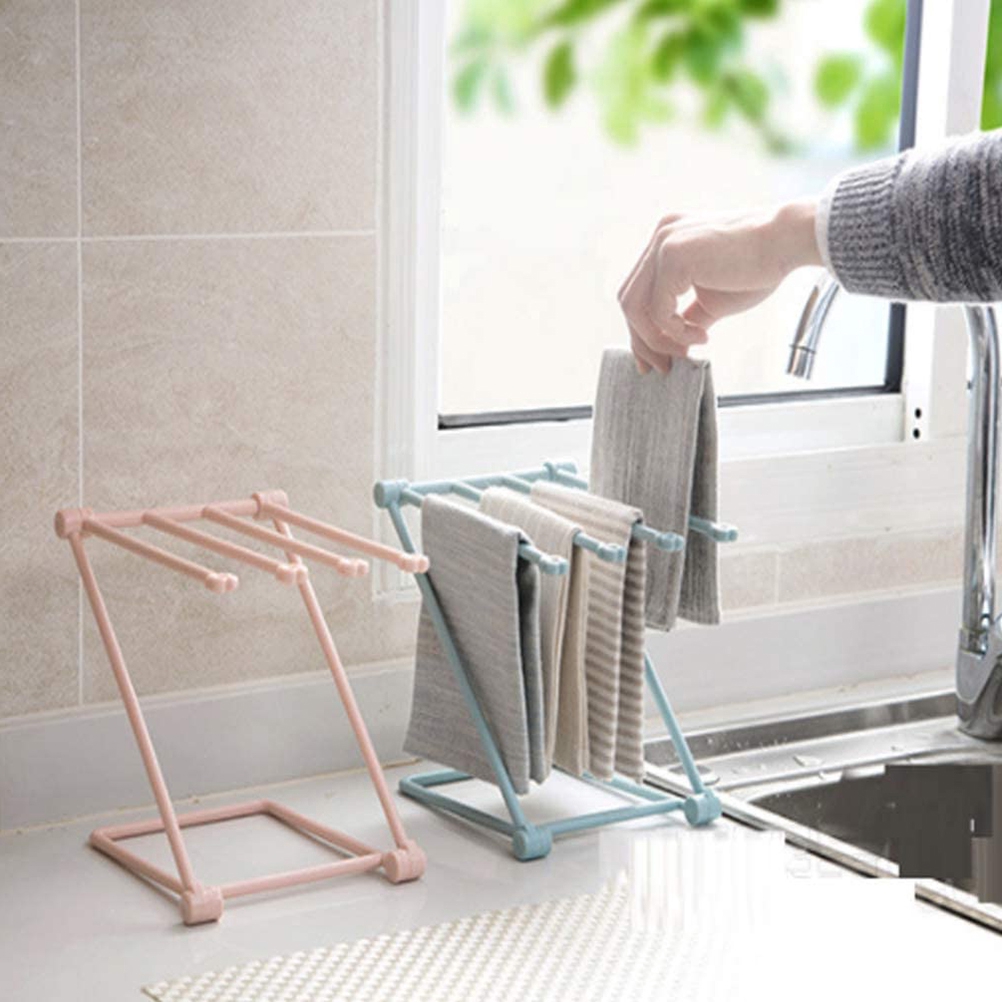 Countertop Kitchen Towel Rack Foldable, Countertop Towel Holder