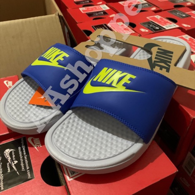 nike benassi fake