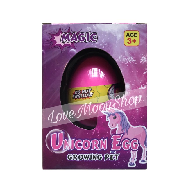 unicorn egg growing pet