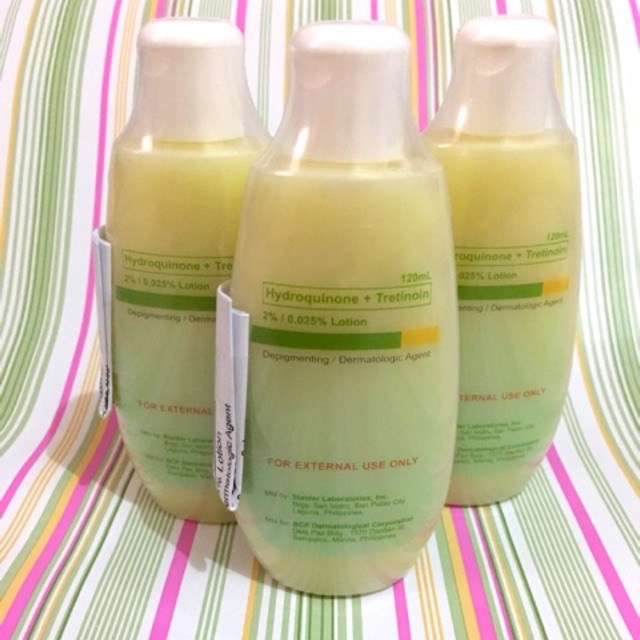 Hydroquinone + tretinoin lotion 120ml(body bleaching) Shopee Philippines