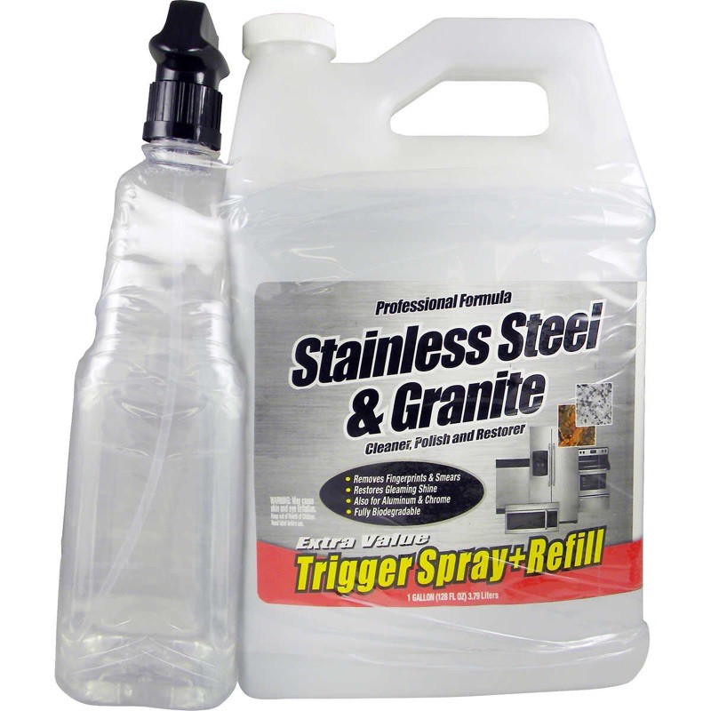Stainless Steel and Granite Cleaner, Polish and Restorer (1gallon