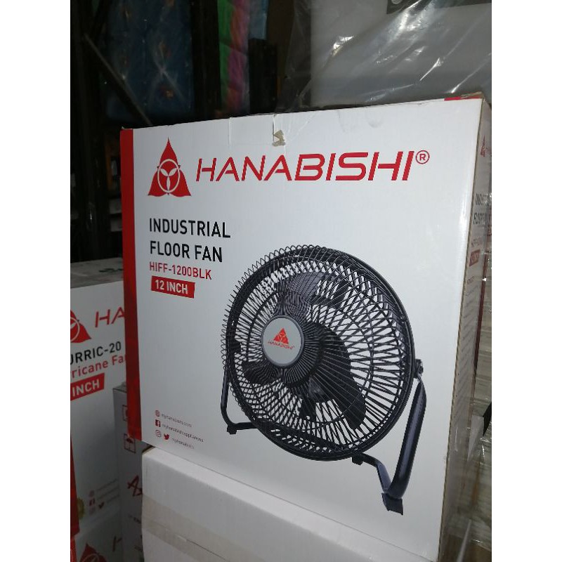 HANABISHI 12 Inches Industrial Floor Fan HIFF 1200BLK (factory price