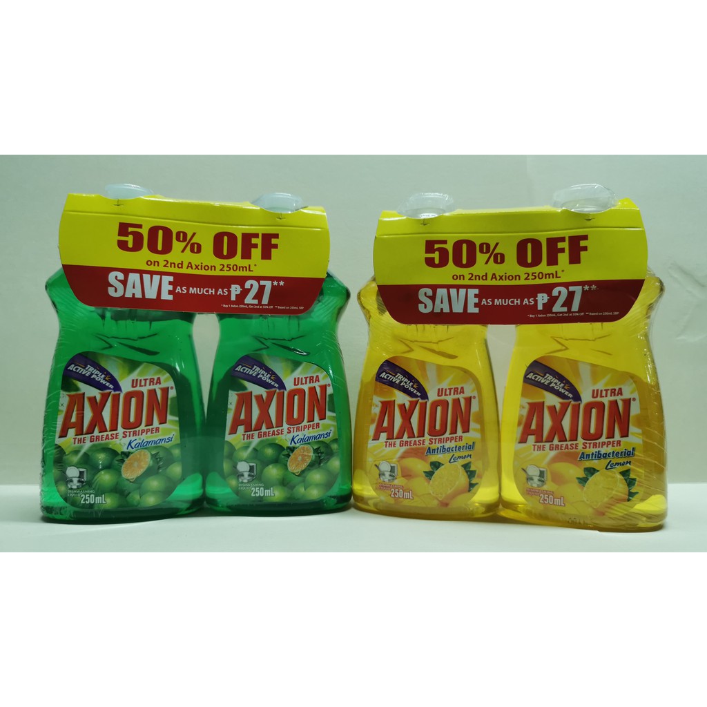 Axion Dishwashing Liquid 2 x 250ml Value Pack Shopee Philippines