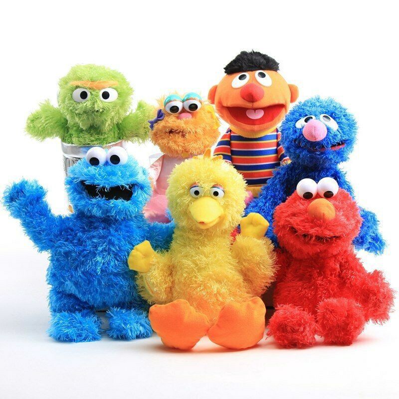 Sesame Street Hand Puppet Elmo Cookie Monster Ernie Plush Toys | Shopee ...