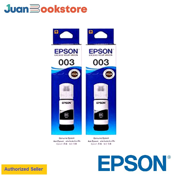 Epson Genuine Ink 003 Black 65ml Set Of 2 Shopee Philippines 0076