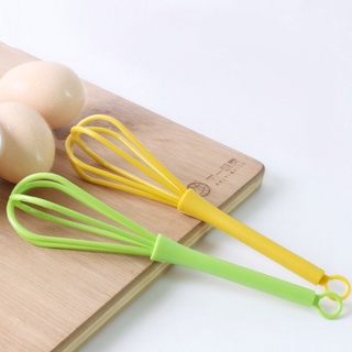 Steel Silicone Rotary Manual Egg Beater Whisk Six Inch Multi-color Mini Whisk Plastic Kitchen Egg Whisk Bake Tool #1