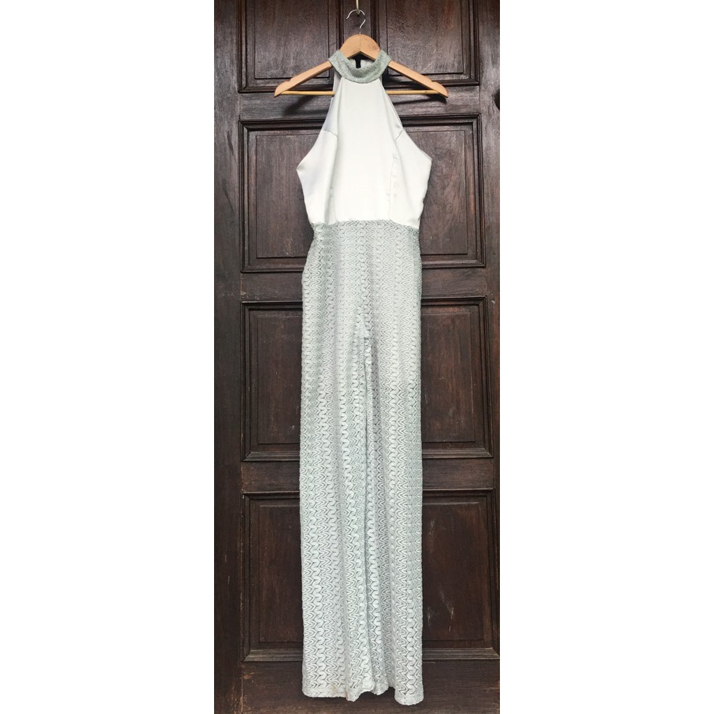 gray formal jumpsuit