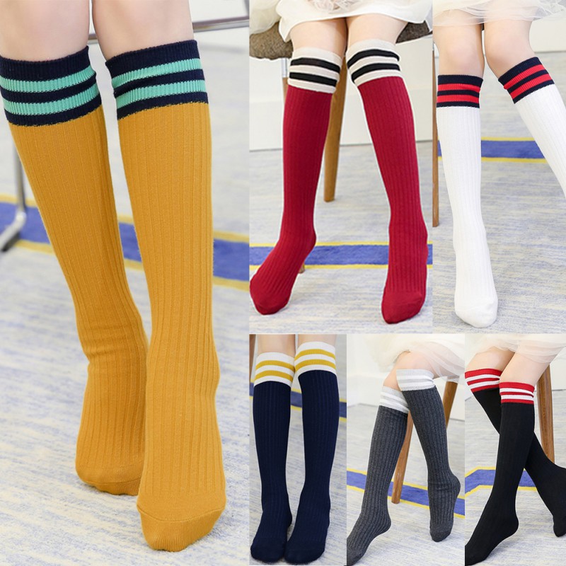 Kids Winter Warm Sports Long Sock Over Knee Baseball Socks | Shopee ...