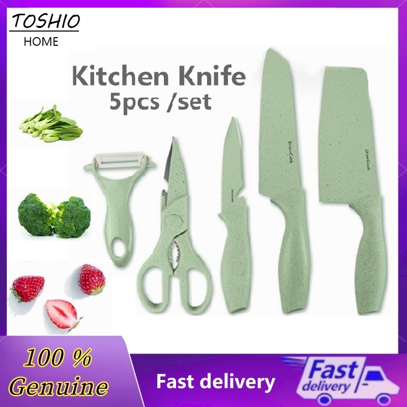 Multifunction Kitchen Knife Set 5pcs Ceramic Chef Knife Bread Knife